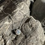Κολιέ στρογγυλό ζιργκόν ασήμι 925°